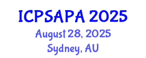 International Conference on Political Sciences and Policy Analysis (ICPSAPA) August 28, 2025 - Sydney, Australia