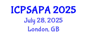 International Conference on Political Sciences and Policy Analysis (ICPSAPA) July 28, 2025 - London, United Kingdom