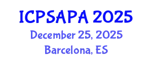 International Conference on Political Sciences and Policy Analysis (ICPSAPA) December 25, 2025 - Barcelona, Spain