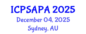 International Conference on Political Sciences and Policy Analysis (ICPSAPA) December 04, 2025 - Sydney, Australia