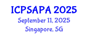 International Conference on Political Sciences and Policy Analysis (ICPSAPA) September 11, 2025 - Singapore, Singapore