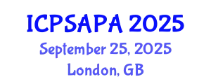 International Conference on Political Sciences and Policy Analysis (ICPSAPA) September 25, 2025 - London, United Kingdom