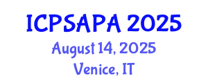 International Conference on Political Sciences and Policy Analysis (ICPSAPA) August 14, 2025 - Venice, Italy