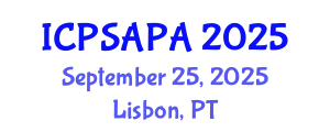 International Conference on Political Sciences and Policy Analysis (ICPSAPA) September 25, 2025 - Lisbon, Portugal