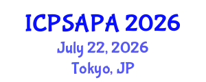 International Conference on Political Sciences and Policy Analysis (ICPSAPA) July 22, 2026 - Tokyo, Japan