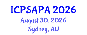 International Conference on Political Sciences and Policy Analysis (ICPSAPA) August 30, 2026 - Sydney, Australia