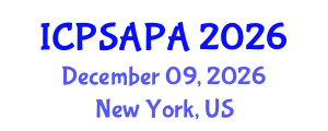 International Conference on Political Sciences and Policy Analysis (ICPSAPA) December 09, 2026 - New York, United States