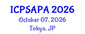 International Conference on Political Sciences and Policy Analysis (ICPSAPA) October 07, 2026 - Tokyo, Japan