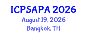 International Conference on Political Sciences and Policy Analysis (ICPSAPA) August 19, 2026 - Bangkok, Thailand