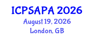 International Conference on Political Sciences and Policy Analysis (ICPSAPA) August 19, 2026 - London, United Kingdom