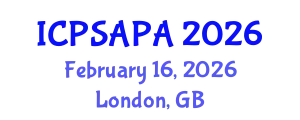 International Conference on Political Sciences and Policy Analysis (ICPSAPA) February 16, 2026 - London, United Kingdom