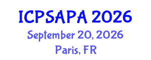 International Conference on Political Sciences and Policy Analysis (ICPSAPA) September 20, 2026 - Paris, France