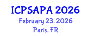International Conference on Political Sciences and Policy Analysis (ICPSAPA) February 23, 2026 - Paris, France