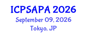 International Conference on Political Sciences and Policy Analysis (ICPSAPA) September 09, 2026 - Tokyo, Japan
