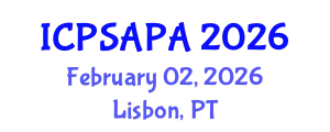International Conference on Political Sciences and Policy Analysis (ICPSAPA) February 02, 2026 - Lisbon, Portugal