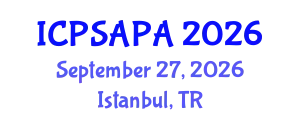 International Conference on Political Sciences and Policy Analysis (ICPSAPA) September 27, 2026 - Istanbul, Turkey