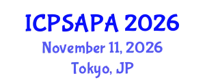 International Conference on Political Sciences and Policy Analysis (ICPSAPA) November 11, 2026 - Tokyo, Japan