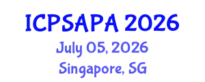 International Conference on Political Sciences and Policy Analysis (ICPSAPA) July 05, 2026 - Singapore, Singapore