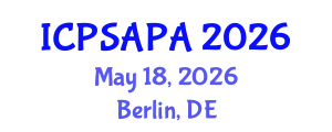 International Conference on Political Sciences and Policy Analysis (ICPSAPA) May 18, 2026 - Berlin, Germany