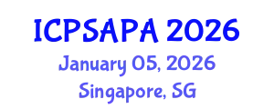 International Conference on Political Sciences and Policy Analysis (ICPSAPA) January 05, 2026 - Singapore, Singapore
