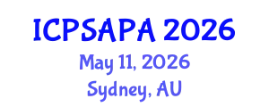 International Conference on Political Sciences and Policy Analysis (ICPSAPA) May 11, 2026 - Sydney, Australia