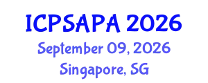 International Conference on Political Sciences and Policy Analysis (ICPSAPA) September 09, 2026 - Singapore, Singapore