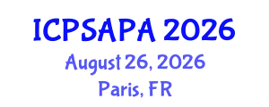International Conference on Political Sciences and Policy Analysis (ICPSAPA) August 26, 2026 - Paris, France