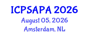 International Conference on Political Sciences and Policy Analysis (ICPSAPA) August 05, 2026 - Amsterdam, Netherlands