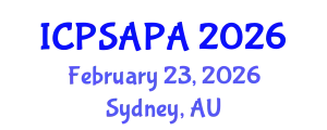 International Conference on Political Sciences and Policy Analysis (ICPSAPA) February 23, 2026 - Sydney, Australia
