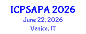 International Conference on Political Sciences and Policy Analysis (ICPSAPA) June 22, 2026 - Venice, Italy