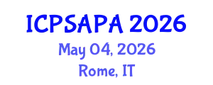 International Conference on Political Sciences and Policy Analysis (ICPSAPA) May 04, 2026 - Rome, Italy