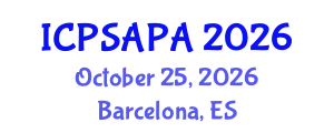International Conference on Political Sciences and Policy Analysis (ICPSAPA) October 25, 2026 - Barcelona, Spain
