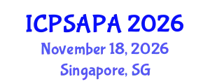 International Conference on Political Sciences and Policy Analysis (ICPSAPA) November 18, 2026 - Singapore, Singapore