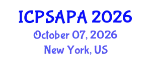 International Conference on Political Sciences and Policy Analysis (ICPSAPA) October 07, 2026 - New York, United States