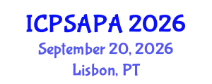 International Conference on Political Sciences and Policy Analysis (ICPSAPA) September 20, 2026 - Lisbon, Portugal