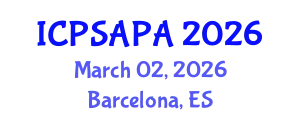 International Conference on Political Sciences and Policy Analysis (ICPSAPA) March 02, 2026 - Barcelona, Spain