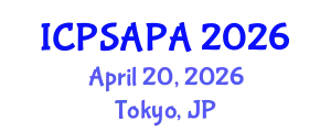 International Conference on Political Sciences and Policy Analysis (ICPSAPA) April 20, 2026 - Tokyo, Japan