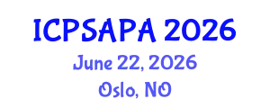 International Conference on Political Sciences and Policy Analysis (ICPSAPA) June 22, 2026 - Oslo, Norway
