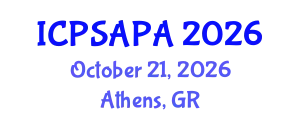 International Conference on Political Sciences and Policy Analysis (ICPSAPA) October 21, 2026 - Athens, Greece
