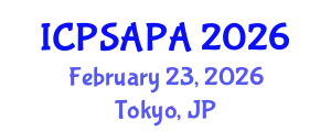 International Conference on Political Sciences and Policy Analysis (ICPSAPA) February 23, 2026 - Tokyo, Japan