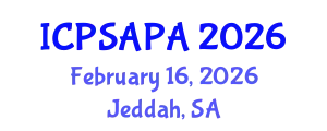 International Conference on Political Sciences and Policy Analysis (ICPSAPA) February 16, 2026 - Jeddah, Saudi Arabia