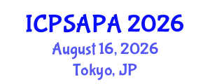 International Conference on Political Sciences and Policy Analysis (ICPSAPA) August 16, 2026 - Tokyo, Japan