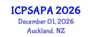 International Conference on Political Sciences and Policy Analysis (ICPSAPA) December 01, 2026 - Auckland, New Zealand