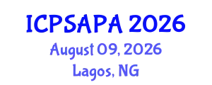 International Conference on Political Sciences and Policy Analysis (ICPSAPA) August 09, 2026 - Lagos, Nigeria