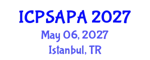 International Conference on Political Sciences and Policy Analysis (ICPSAPA) May 06, 2027 - Istanbul, Turkey