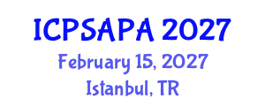 International Conference on Political Sciences and Policy Analysis (ICPSAPA) February 15, 2027 - Istanbul, Turkey
