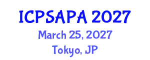 International Conference on Political Sciences and Policy Analysis (ICPSAPA) March 25, 2027 - Tokyo, Japan