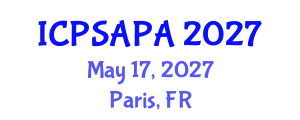International Conference on Political Sciences and Policy Analysis (ICPSAPA) May 17, 2027 - Paris, France