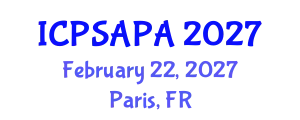 International Conference on Political Sciences and Policy Analysis (ICPSAPA) February 22, 2027 - Paris, France