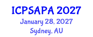 International Conference on Political Sciences and Policy Analysis (ICPSAPA) January 28, 2027 - Sydney, Australia